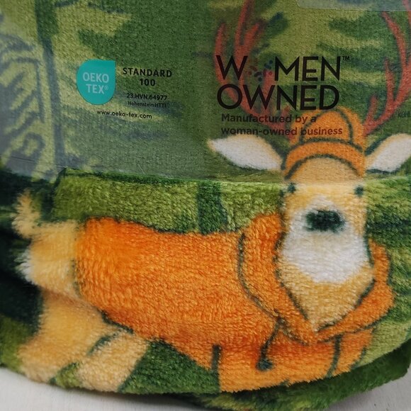 The Big One Oversized Soft Plush Throw Blanket 5ft X 6ft Deer Hunter Polyester - Picture 6 of 9
